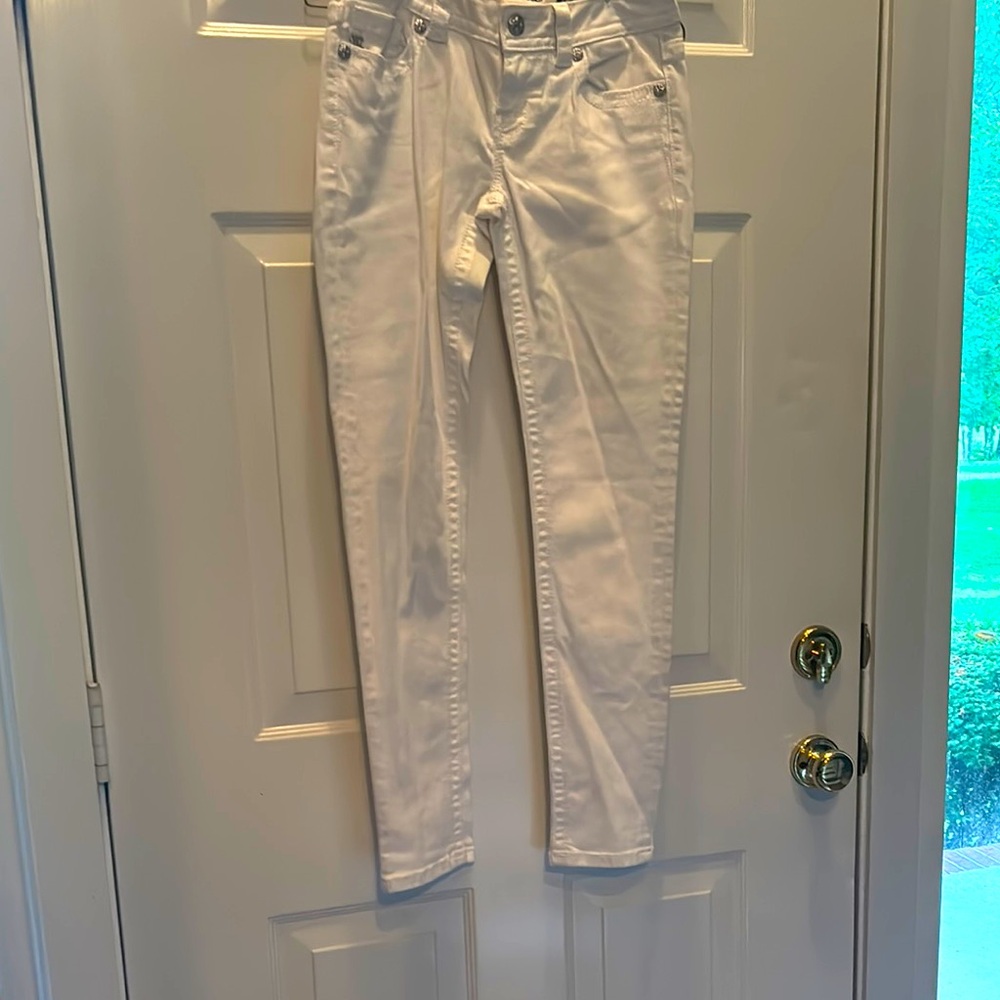 Miss Me White Skinny Jeans Classic Denim